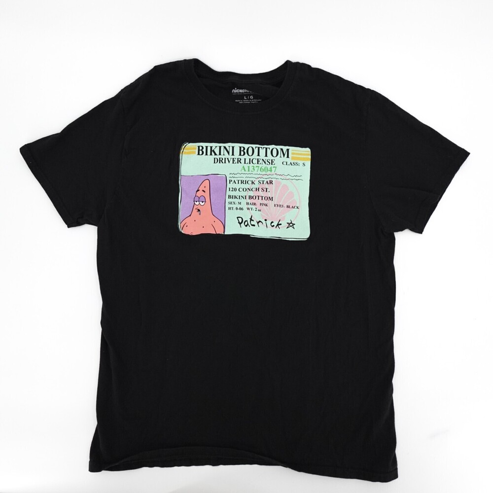 Spongebob Squarepants Shirt Adult Large Graphic License Nickelodeon T-shirt